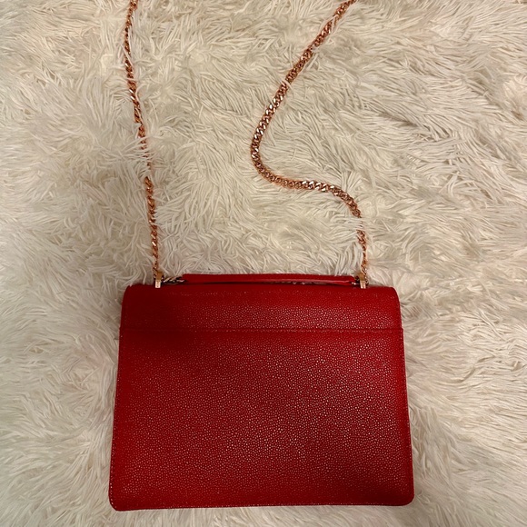 TED BAKER: Joanaa Bow Detail Crossbody/ Shoulder bag, red - Picture 2 of 9
